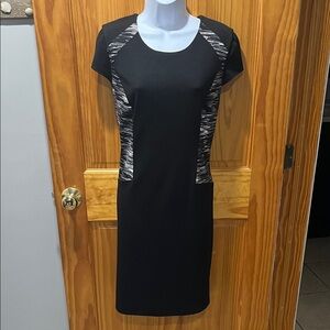 Elegant Black and White Dress